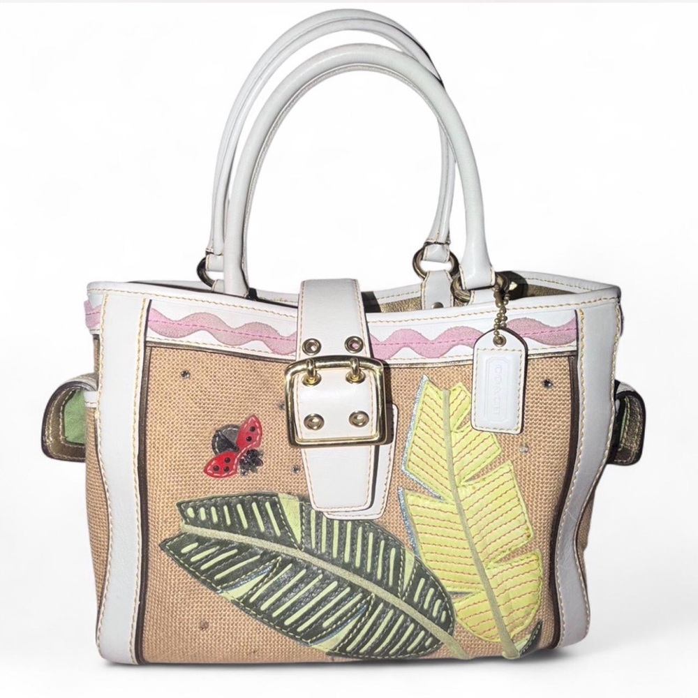 2004 Coach Ladybug Boxy Tote Bag